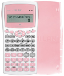 kalkulačka Milan 159110IBGPBL  vědecká bílo/růžová - 240 funkcí, plastový kryt