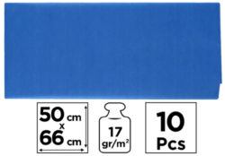 papír hedvábný 50x66 10ks modrý tmavý PN221-15