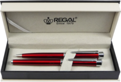 guľôčkové pero + roller Katherine - červená - psacia sprava Regal
