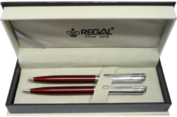 kuličkové pero + mikrotužka Harmonia - červená - psací souprava Regal