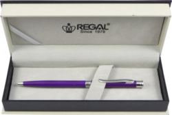 kuličkové pero Lane - fialová - psací souprava Regal