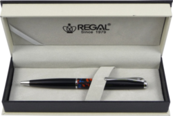 guľôčkové pero William - čierna - psac souprava Regal