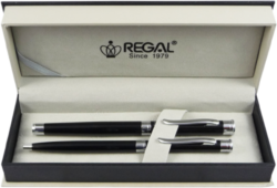kuličkové pero + roller Lane - černá - psac souprava Regal
