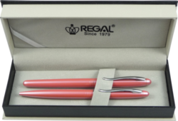 guľôčkové pero + roller Alice - růžová - psacia sprava Regal