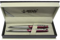 guľôčkové pero + roller Themis - červená - psacia sprava Regal