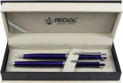 kuličkové pero + inkoustové pero Katherine - modrá - psac souprava Regal