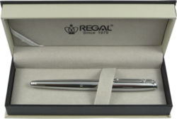 inkoustové pero Minos - stříbrná - psac souprava Regal