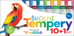 barvy  temperové  Tempus 10 + 1 - barvy temperov Tempus 11 x 16 ml