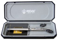 kuličkové pero  Reef - stříbrné - psac souprava Regal