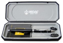 kuličkové pero  Reef - černé - psací souprava Regal