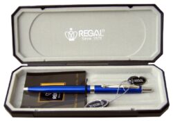 kuličkové pero  Reef - modré - psací souprava Regal