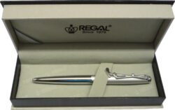 kuličkové pero  Golf - stříbrná - psací souprava Regal