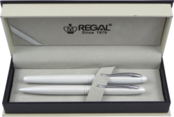 kuličkové pero + inkoustové pero Alice - bílá - psací souprava Regal