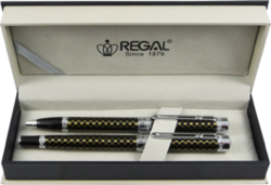 kuličkové pero + inkoustové pero Ritz - černá - psac souprava Regal