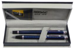 kuličkové pero + roller Ritz - modrá - psací souprava Regal