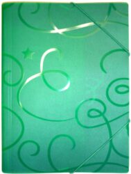 desky  3 klopy s gumou ARCHES A4 zelené