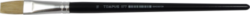 štětec  Tempus plochý lak 16 - prasečí štětiny, plochý, násadka lakovaná v lesklé černé barvě