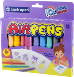 speciál Centropen 1500/ 10 AIR pen pastel sada - foukací fixy na papír