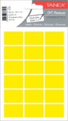 etikety v sáčku neon 22 x 32 žluté 90ks OCF-116 - aršíky A6
