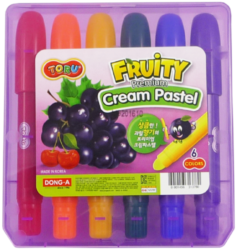 barvy tuhé TORU Fruity  6ks - Tuhé temperové barvy TORU voňavé po ovoci.