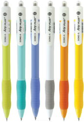 kuličkové pero Any plus+ 0,5 mm modré - MIX barev - plastové tělo, hrot 0,5 mm