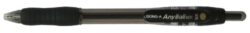 kuličkové pero Any ball 1,0 mm černé - plastov tlo, hrot 1,0 mm